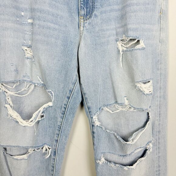 PILCRO | Vintage Crop Jeans Light Blue Wash Distressed Women’s Size 28 - Picture 8 of 15